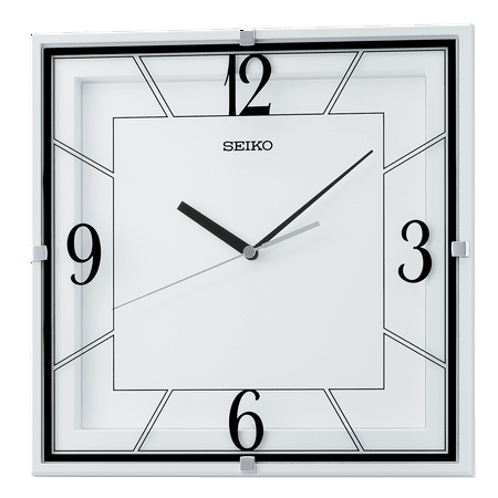 Seiko 11 Lanvin Wall Clock, White, Analog QXA821KLH