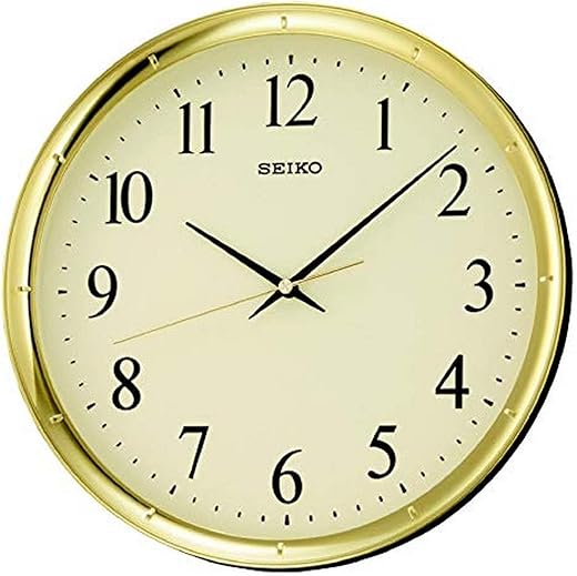 Seiko 12 Inch Ultra-Modern Gold-Tone Wall Clock