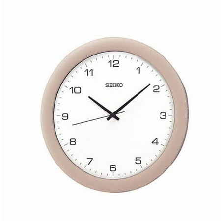 Seiko 12 Sterling Wall Clock w/ Quite Sweep Hands, Quartz, Analog, QXA137SLH