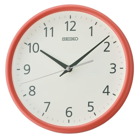 Seiko 8 Heya Wall Clock, Orange, Tradititonal, Analog, Quartz, QXA804ELH