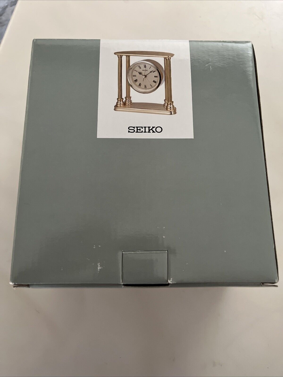 Seiko Brass Gold Mantle Clock New in box