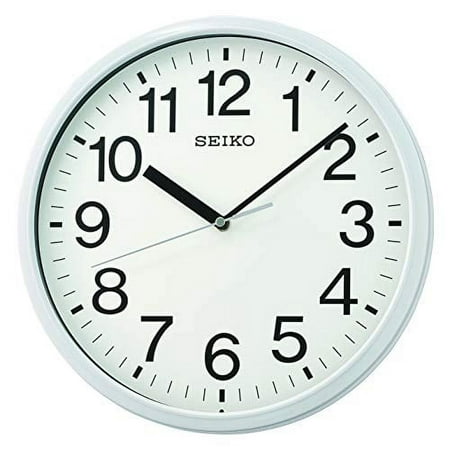 Seiko Business Wall Clock, 12-inch Diameter, White (QXA756WLH )