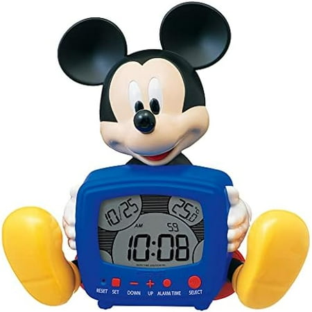 Seiko Clock Alarm Clock Digital Talking Alarm 229 x 232 x 130 mm Disney Disney Mickey Mouse FD485A Blue