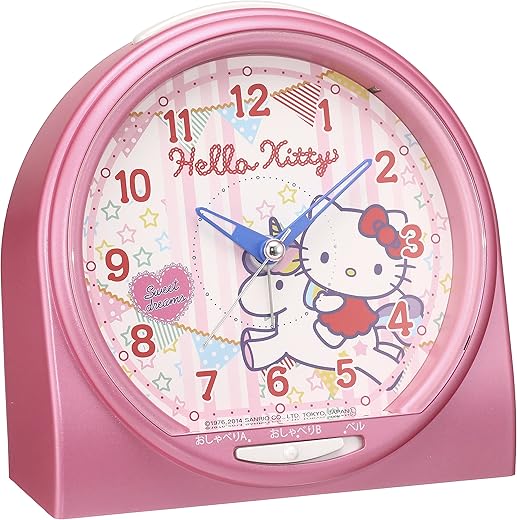 Seiko CQ134P Seiko Hello Kitty Talking Alarm Analog Pink Pearl