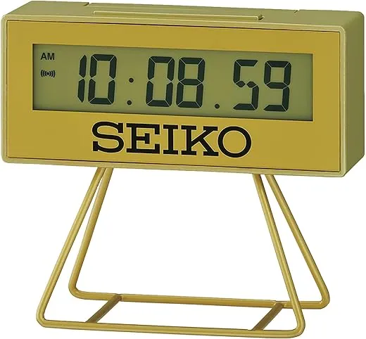 Seiko Olympia Limited Edition Mini Marathon Alarm Clock, Gold