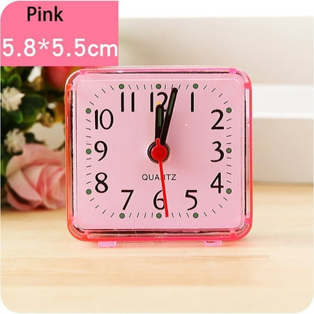 sharp alarm clock large wall decor digital radio alarm clocks for bedrooms Square Small Bed Compact Travel Quartz Beep Alarm Clock Cute Portable