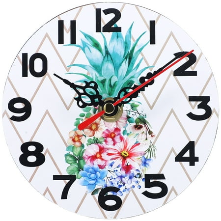 Silent Wall Clock Convenient Clocks Vintage Decor Desktop Mini Wooden Home Office