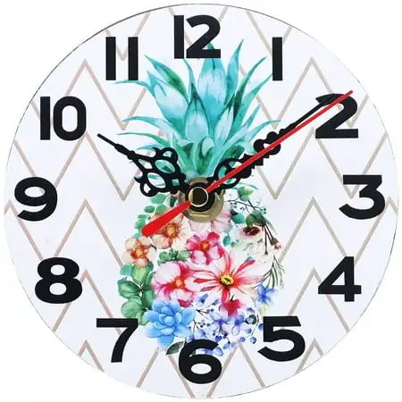 Silent Wall Clock Convenient Clocks Vintage Decor Desktop Mini Wooden Home Office