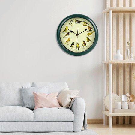 Singing Bird Wall Clock Hanging Wall Clock Melody Clock Round Wall Clock Fo