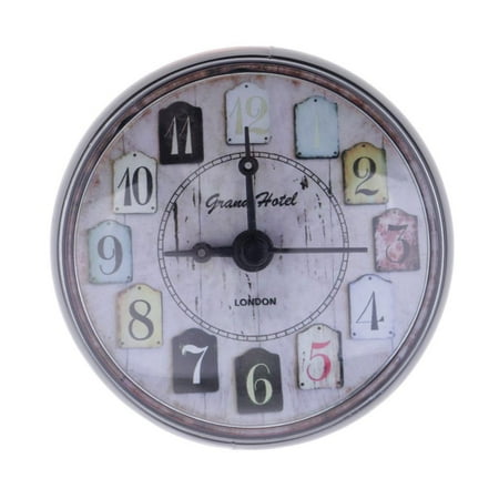 Small Bathroom Clock Suction Cup Bathroom Clock Shower Clock for Kitchen Bathroom Clock for Kitchen Clock, Selection Grey