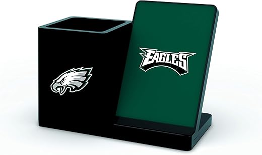 SOAR NFL Unisex Wireless Charging Stand and Desktop Organizer