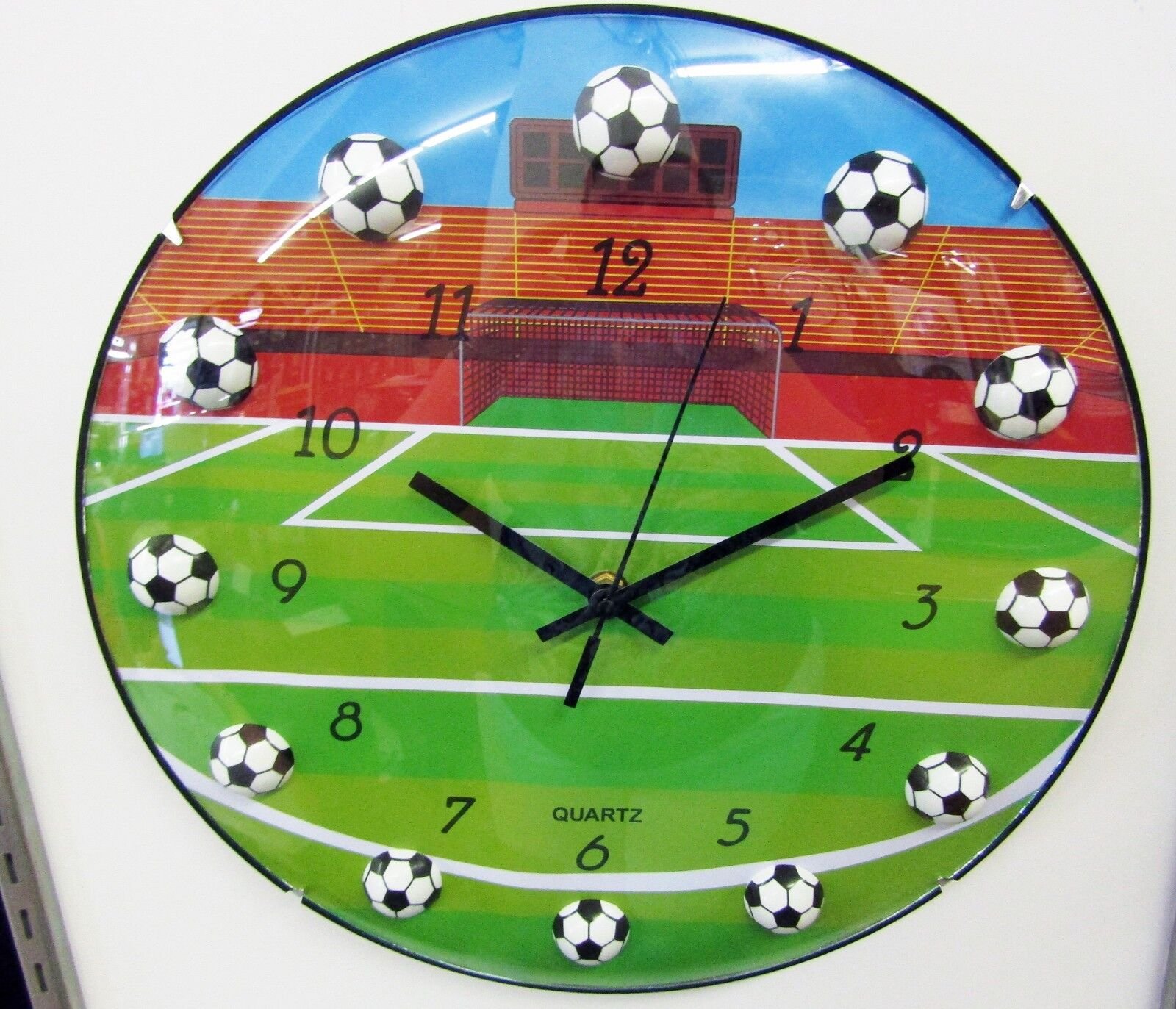 SOCCER (FOOTBALL) WALL CLOCK 13" - MADE BY KOLE OC677