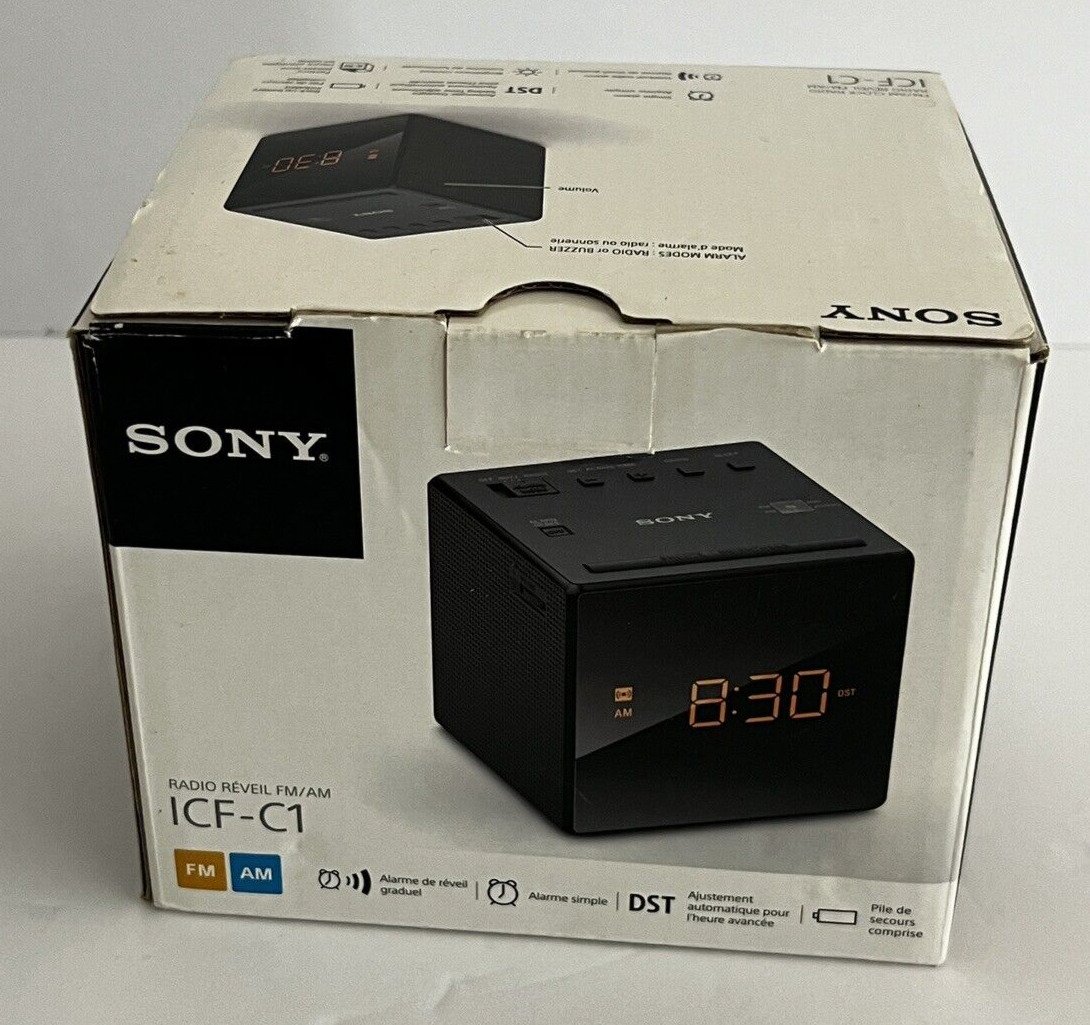 Sony Alarm Clock Radio - Black (ICFC1TBLACK)