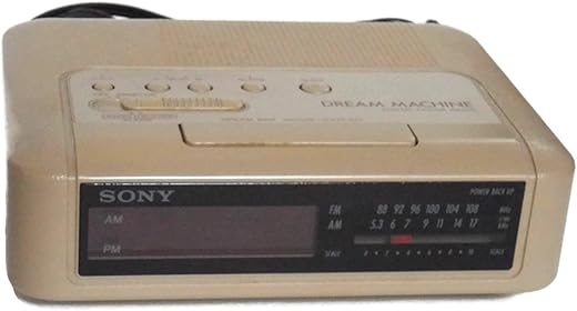 Sony Dream Machine Icf-c240 Digital Alarm Clock Radio Vintage 1980's Am/fm Beige