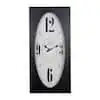 Speakeasy Spokes Distressed Brown Rectangle Wall Clock