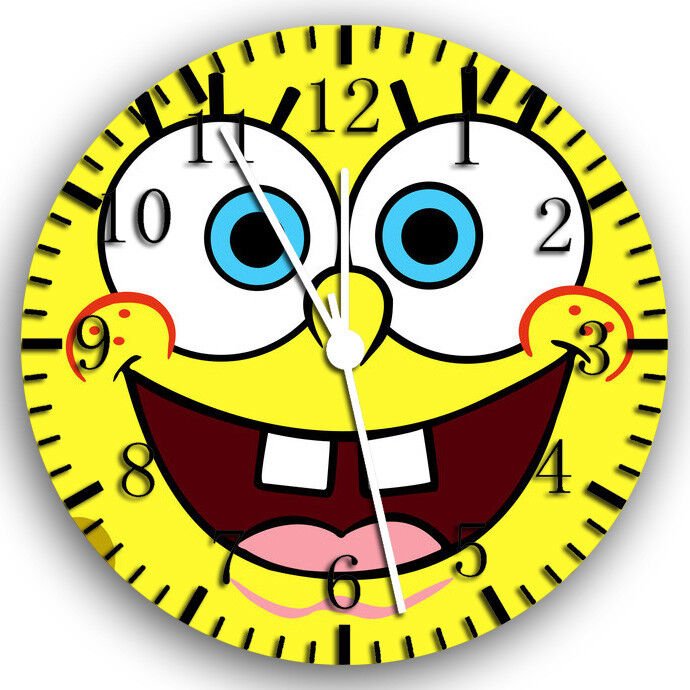 SpongeBob SquarePants Frameless Borderless Wall Clock Nice Gifts or Decor W129
