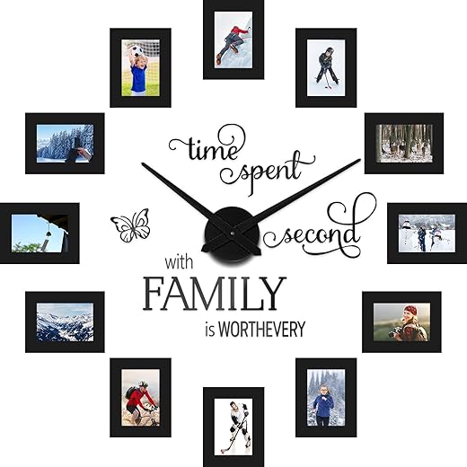 Best Family Photo Frame Wall Clocks