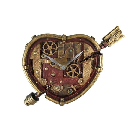 Steampunk Clockwork Heart Wall Clock Decoration New