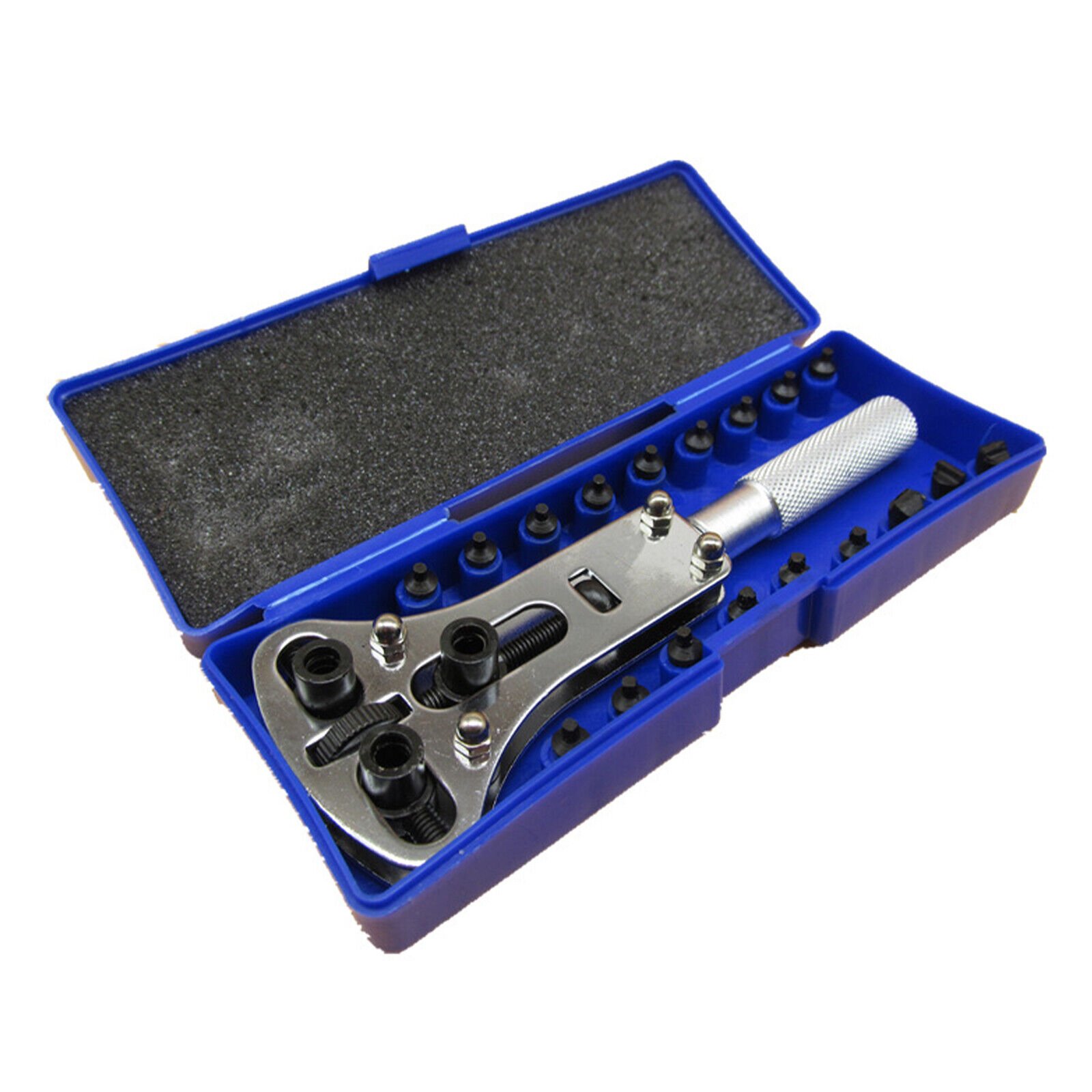 Steel Structure Watch Back Screw-Type Case Opener With 18Pcs Replaceable Parts