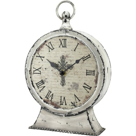 Stonebriar Collection Faith Round Tabletop Clock