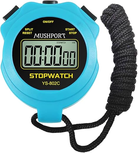 Stopwatch Timer Only Stopwatch with ON/Off, Silent No-Clock No-Date No-Countdown Simple Operation, Digital Stop Watch for Sports Kids Coaches Swimming Running