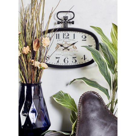 Studio 350 White Metal Pocket Watch Style Wall Clock