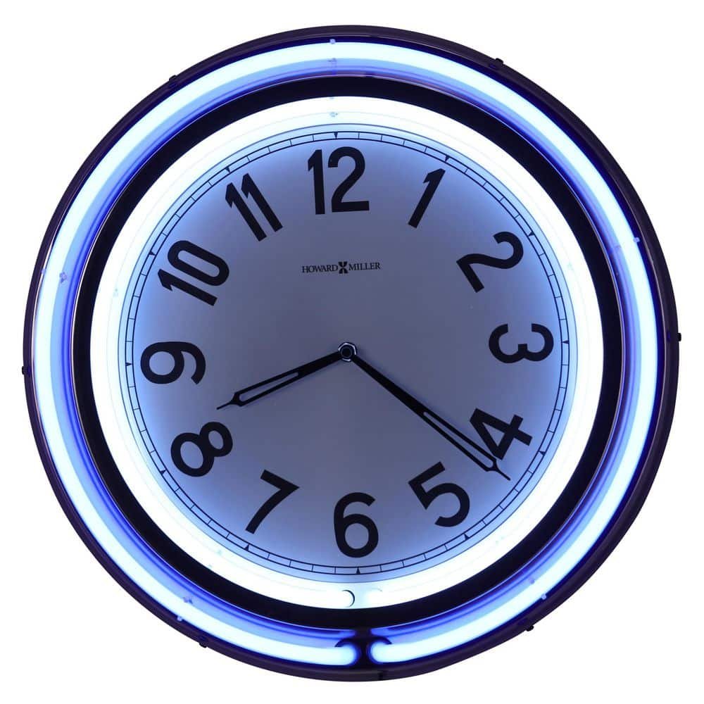 Studio Neon Black Wall Clock