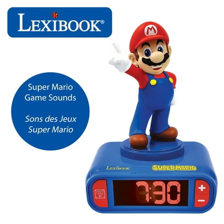 Super Mario Alarm Clock with Mario 3D character and sounds from the video game