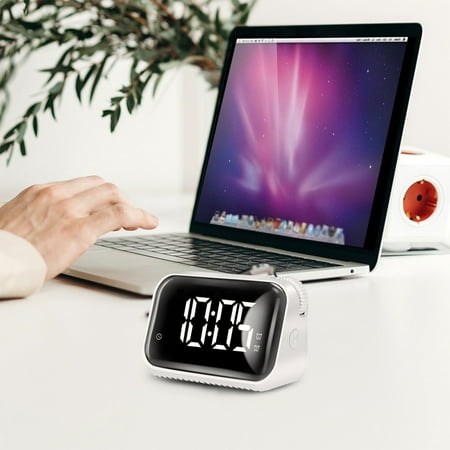 Tabletop Clocks Qwtwty LED Large Screen Intelligent Digital Alarm Clock with Nightlight, Alarm Clock, 5-Segment Brightness Adjustment Gear to Adjust The Volume,Built-In Battery On Clearance