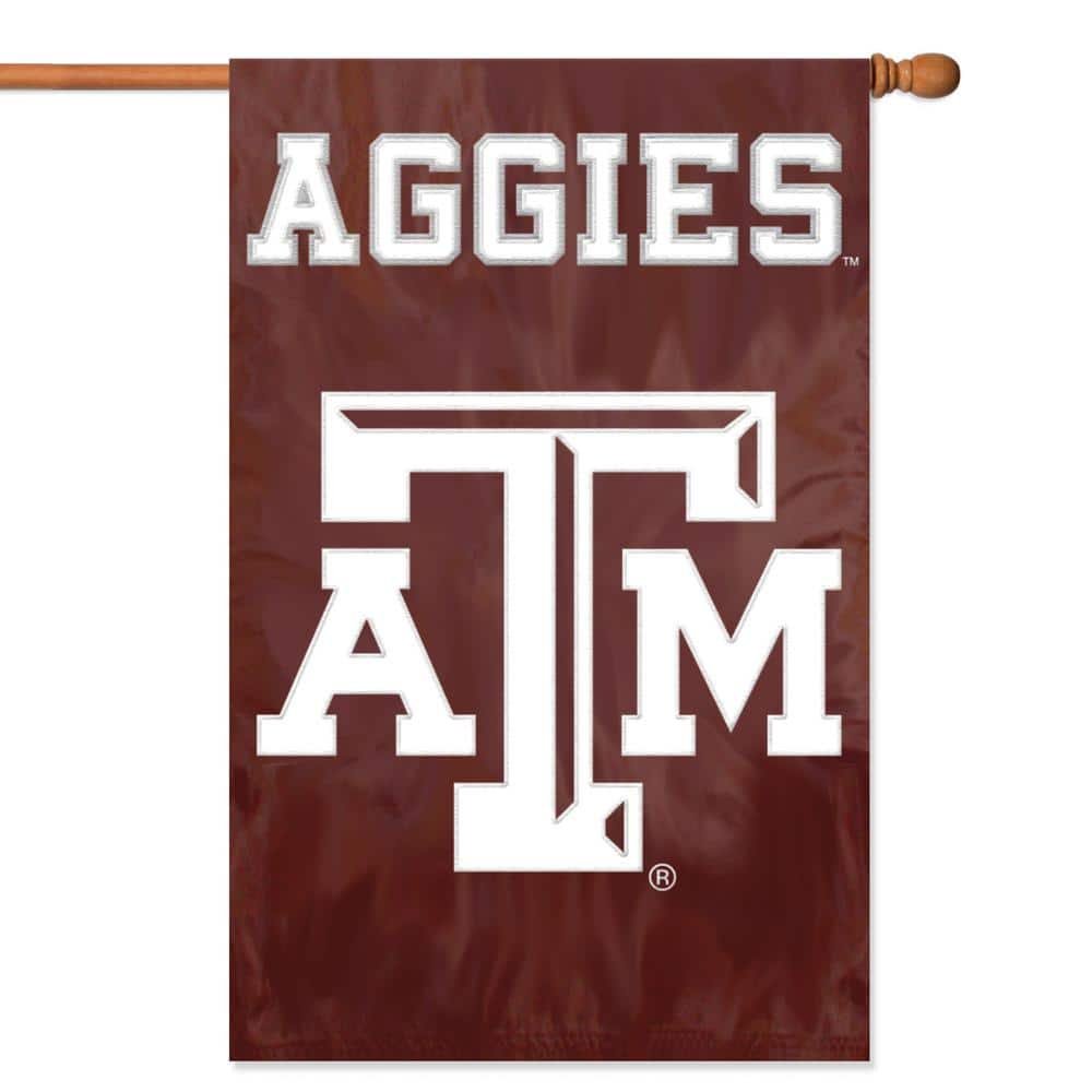 Texas A and M Aggies Applique Banner Flag
