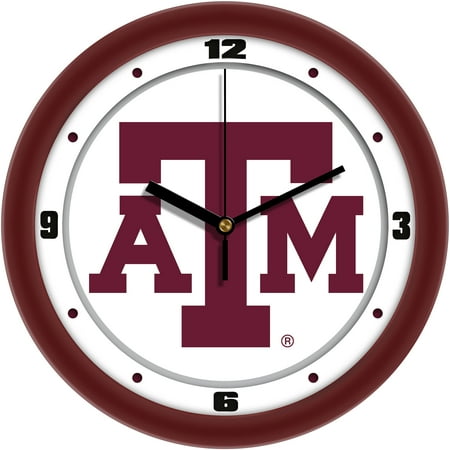 Texas A&M Aggies 11.5'' Suntime Premium Glass Face Traditional Logo Wall Clock