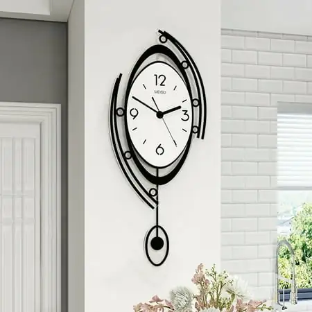 TFCFL Nordic Large Wall Clock 3D Creative Clocks Wall Silent Home Decor for Living Room