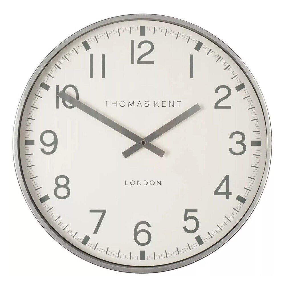 Thomas Kent 30cm Clocksmith Wall Clock - Silver
