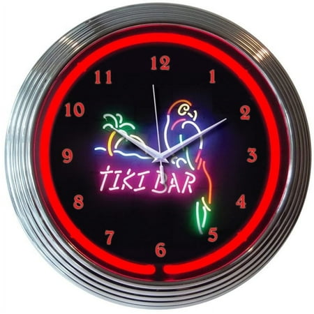 TIKI BAR NEON CLOCK – 8TIKIX