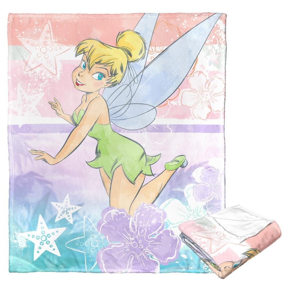 Tinkerbell Seashore Tink Silk Touch Multi-Colored Throw Blanket