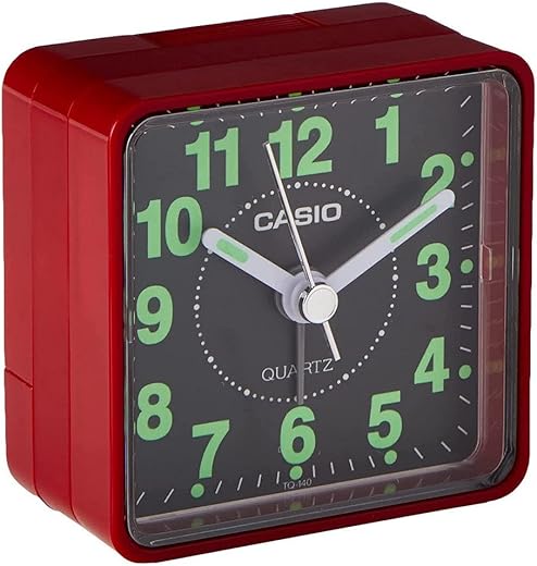 TQ140 Travel Alarm Clock - Red