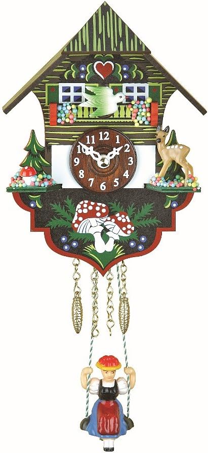 Trenkle Kuckulino Black Forest Clock Black Forest House with Quartz Movement and Cuckoo Chime TU 2004 SQ