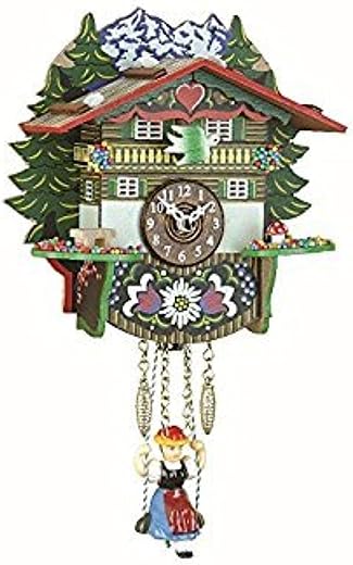 Trenkle Kuckulino Black Forest Clock Swiss House with Quartz Movement and Cuckoo Chime TU 2024 SQ