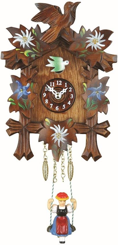 Trenkle Kuckulino Black Forest Clock with Quartz Movement and Cuckoo Chime TU 2010 SQ