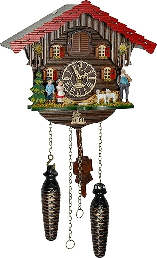 Trenkle Quartz Cuckoo Clock Heidi with Music