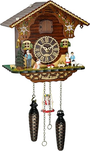 Trenkle Quartz Cuckoo Clock Heidi with Music