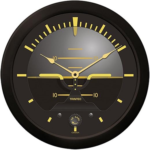 Trintec Massive 14 Aviation Vintage Artificial Horizon Wall Clock 9063V-14 Aviatrix