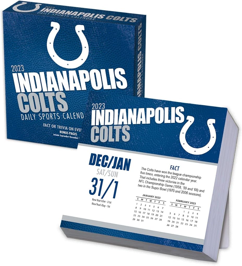 TURNER SPORTS Indianapolis Colts 2023 Box Calendar (23998053041)