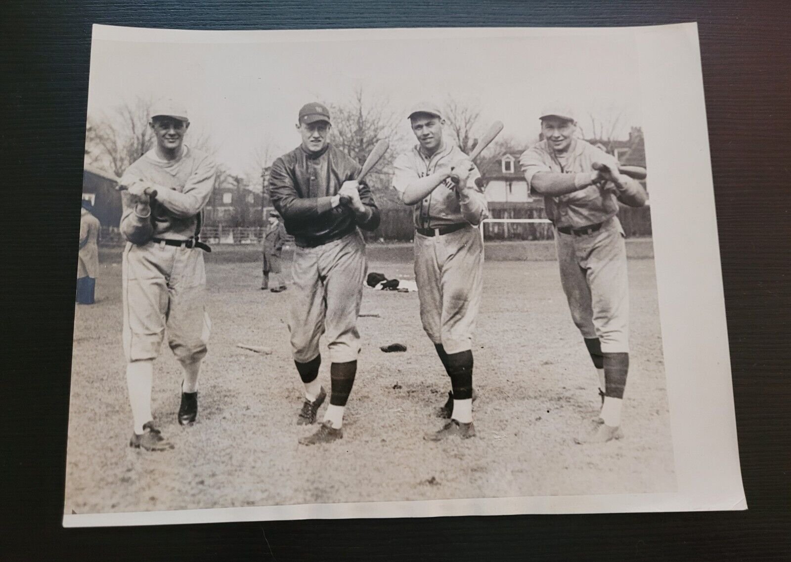 UNIVERSITY PENNSYLVANIA BASEBALL VINTAGE ORIGINAL PHOTO 1933 CHARTER FIELD 7X9IN