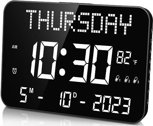 Best Large Led Calendar Clocks