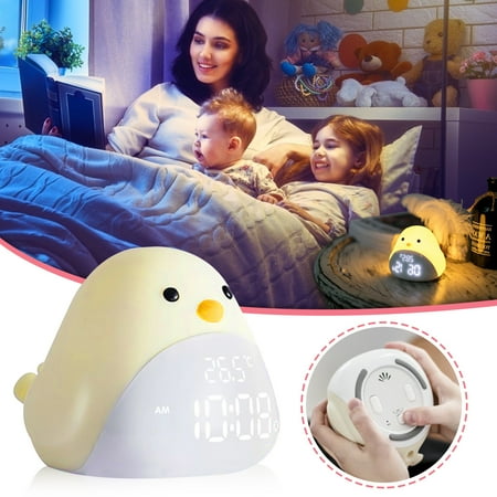 Vaidhai Lazy Time Bird Alarm Clock Led Night Light Digital Night Light Alarm Clock