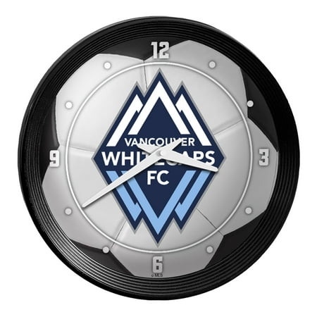 Vancouver Whitecaps FC 15 Ribbed Frame Soccer Ball Wall Clock