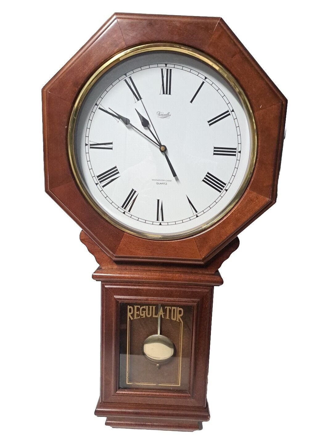 Versailles QUARTZ WESTMINSTER CHIME PENDULUM WALL CLOCK