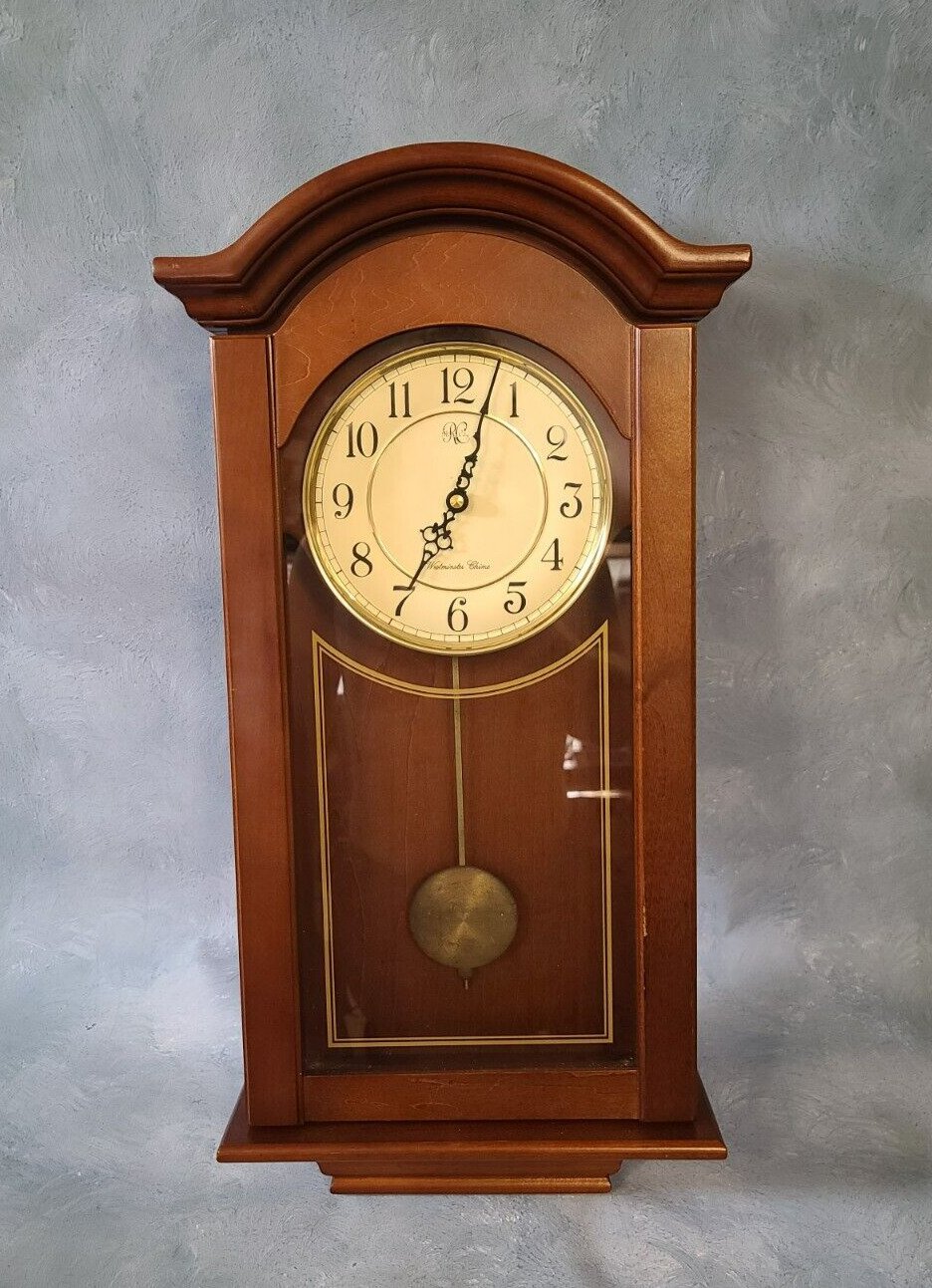 Very RARE River City Clock Westminster Chime Rhythm Quartz Wall Hanging Clock