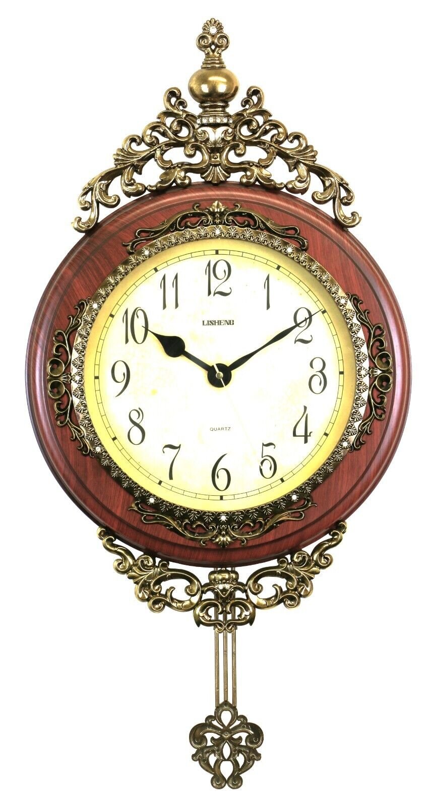 Victorian Style Ornate Pendulum Wall Clock